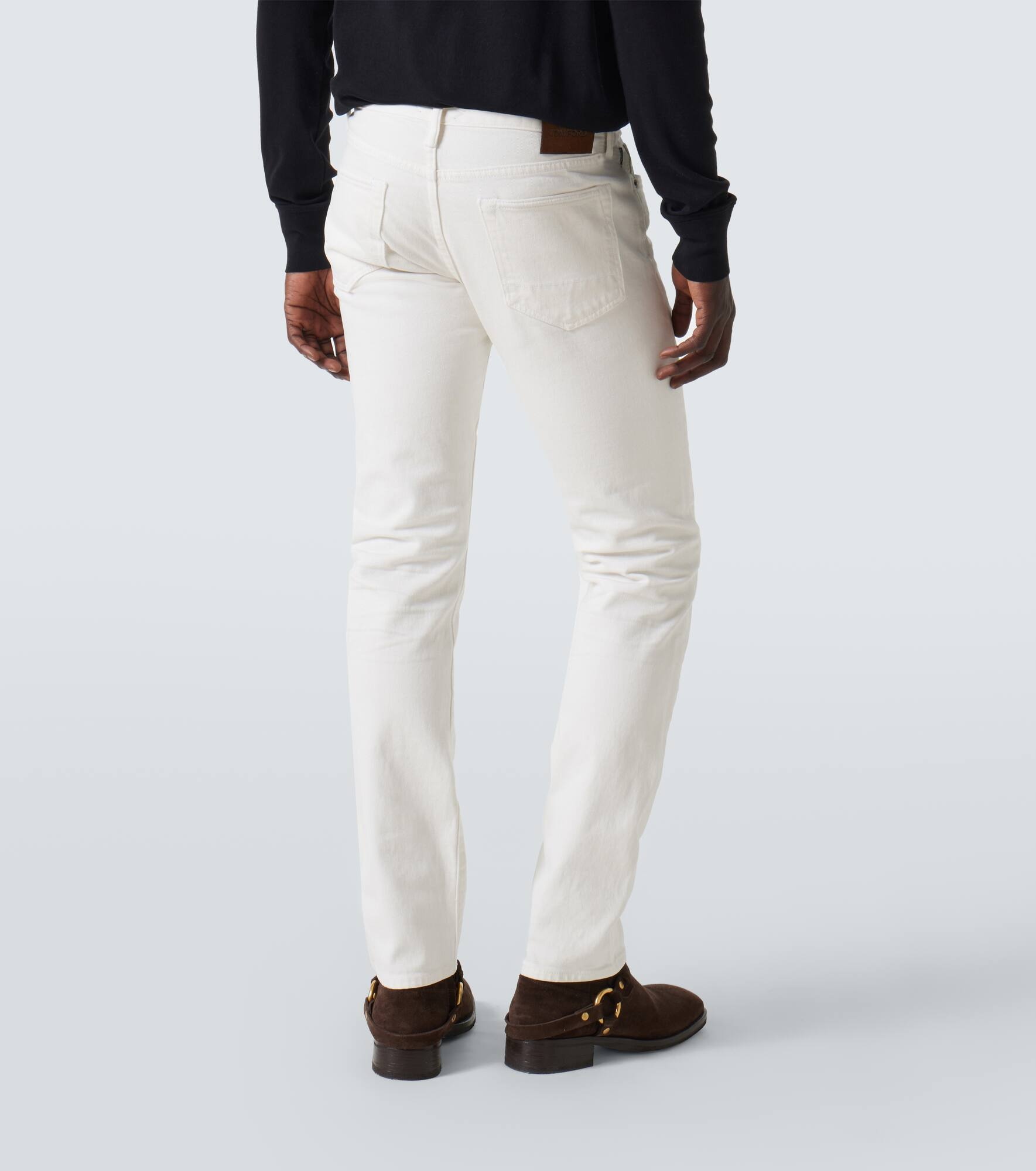 Distressed slim jeans - 4