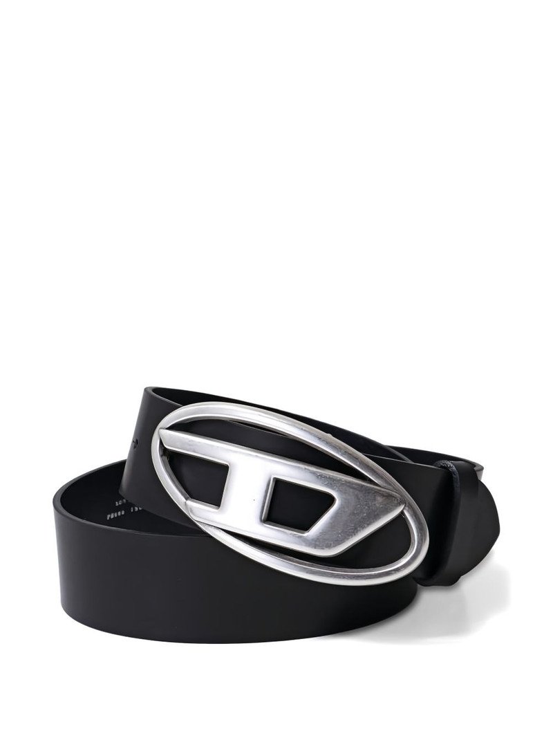 Diesel logo-buckle leather belt outlook