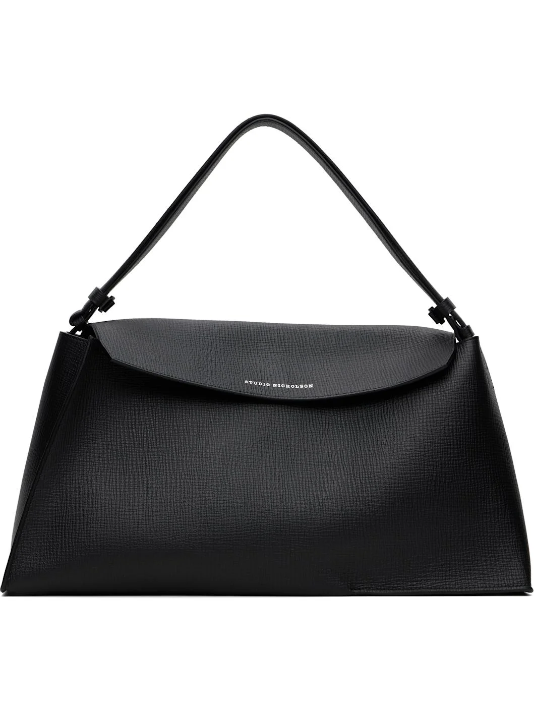 Black Shiboru Leather Bag - 1
