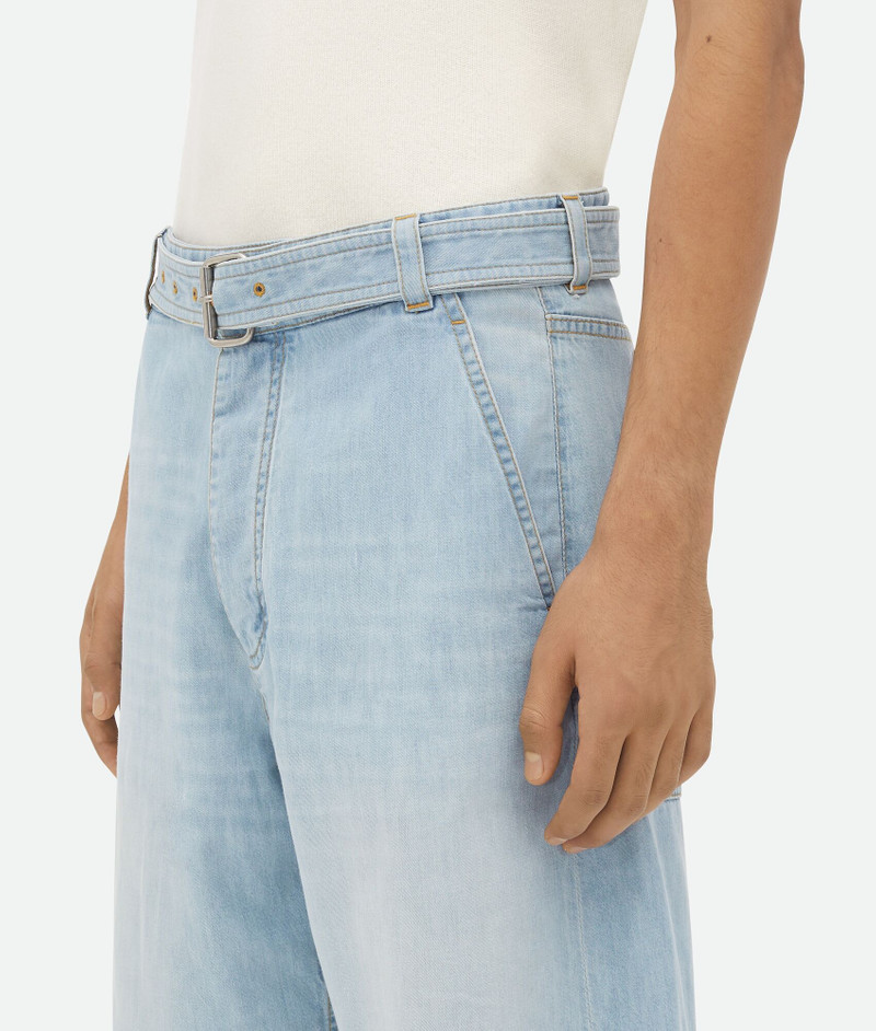 Light Bleached Denim Shorts 5