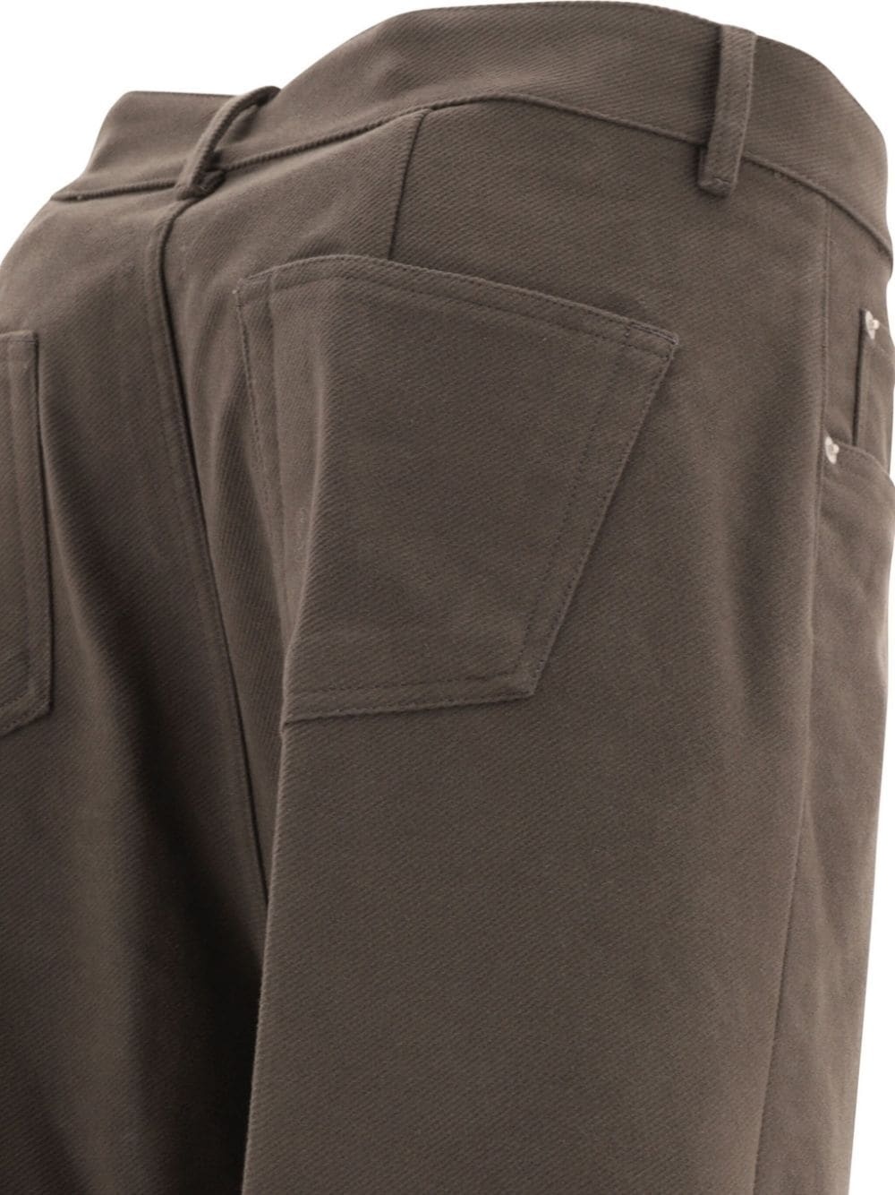 straight-leg cotton trousers - 4