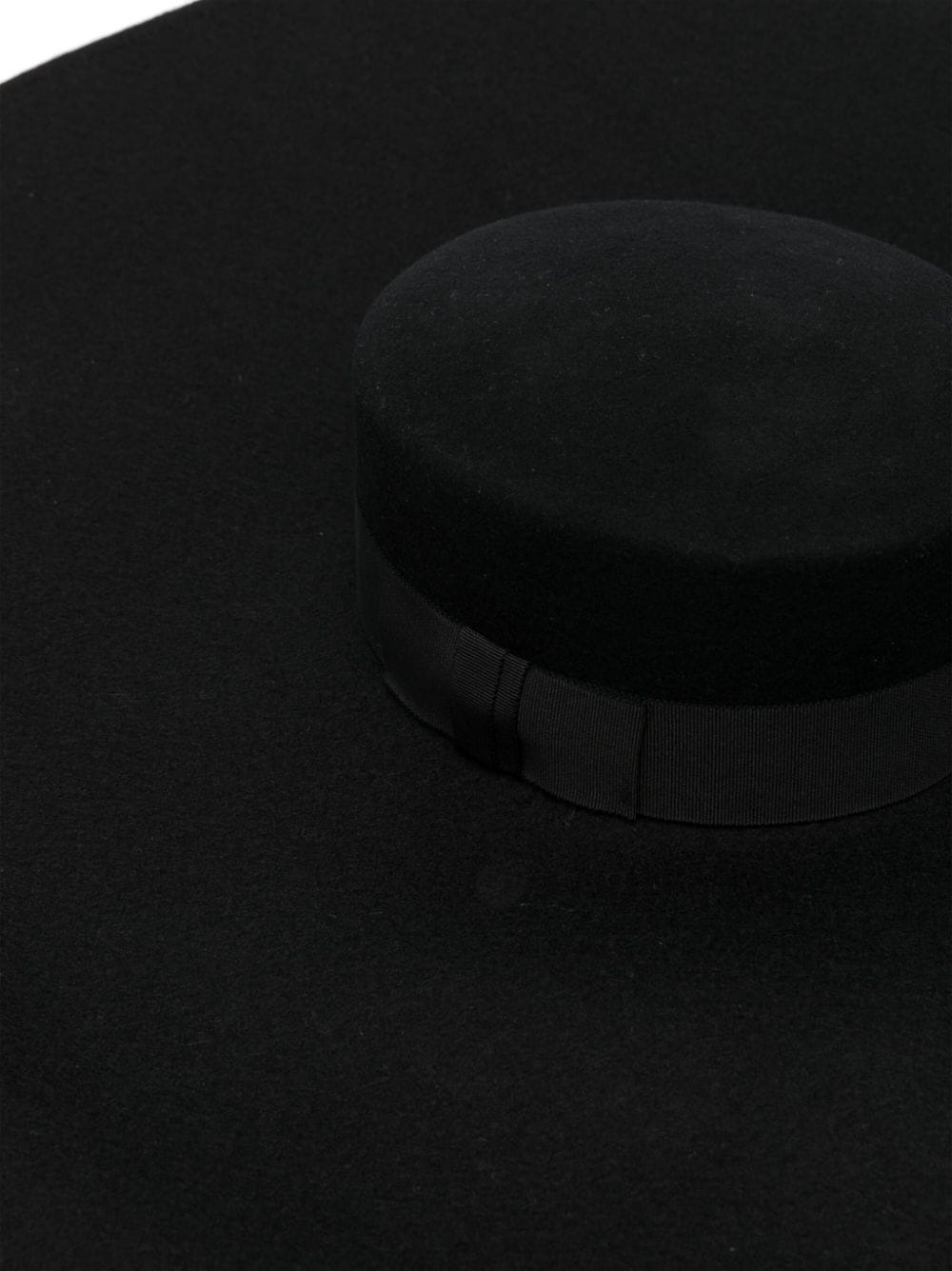 bow-embellished capeline hat - 2