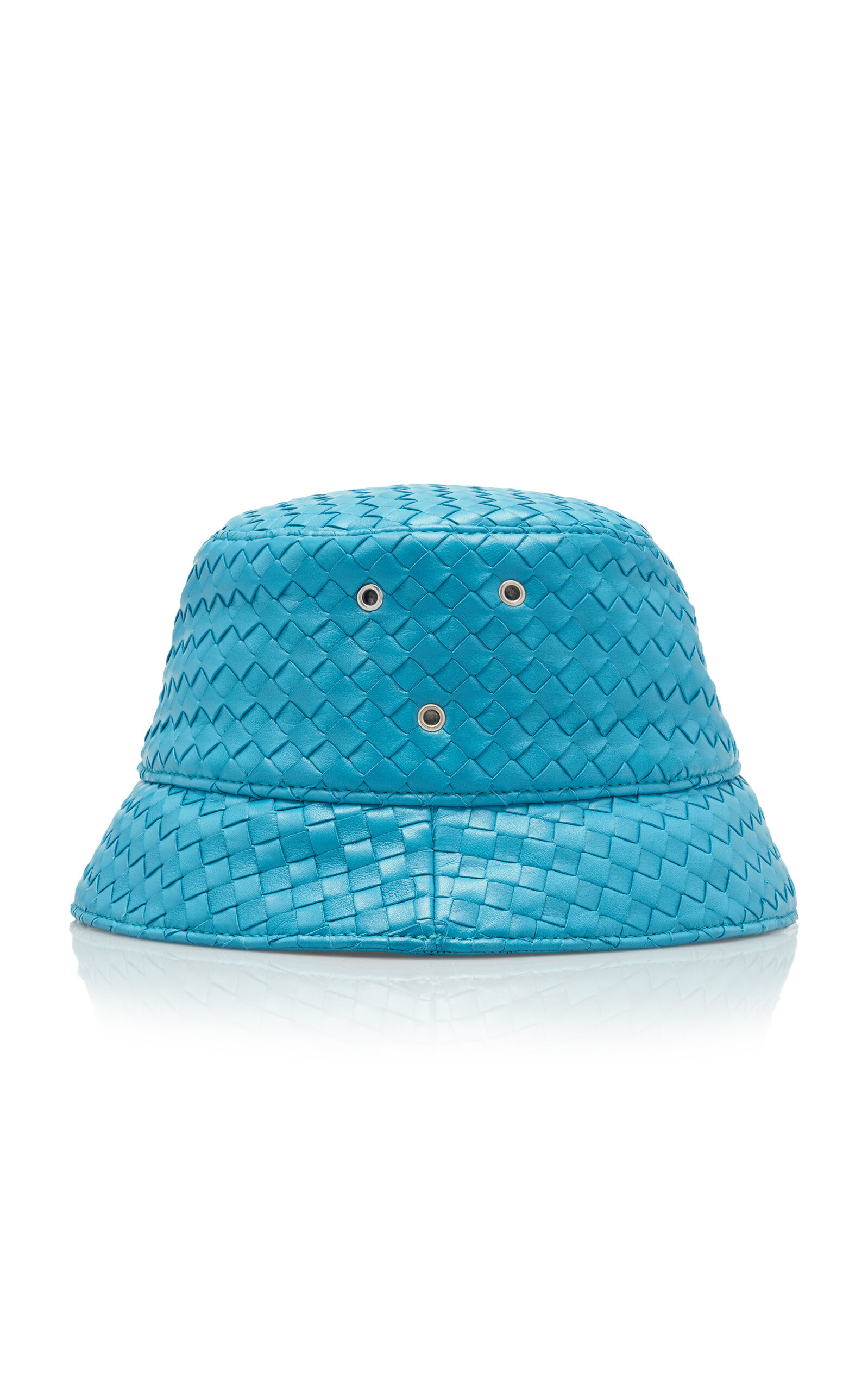 Intrecciato Nappa Leather Bucket Hat blue - 3