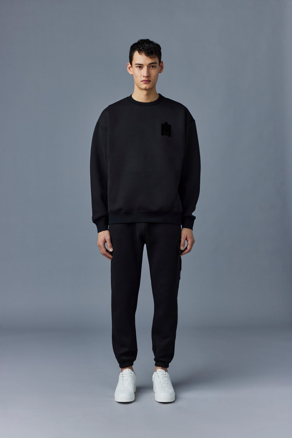 MAX-VT Double face jersey sweatshirt with embroidered logo - 2