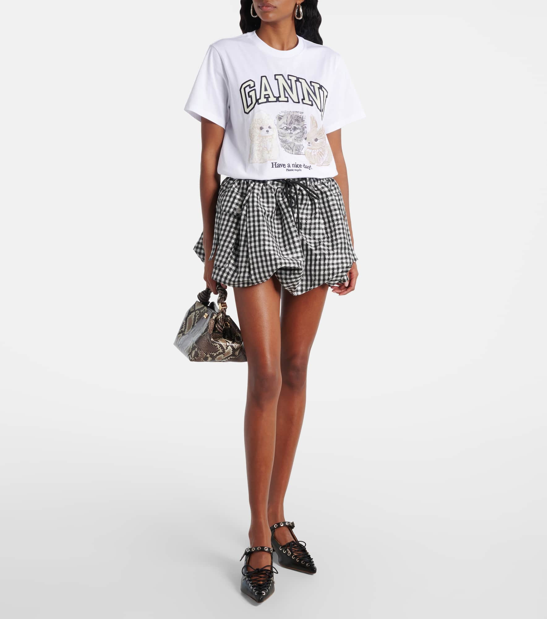 Printed cotton jersey T-shirt - 2