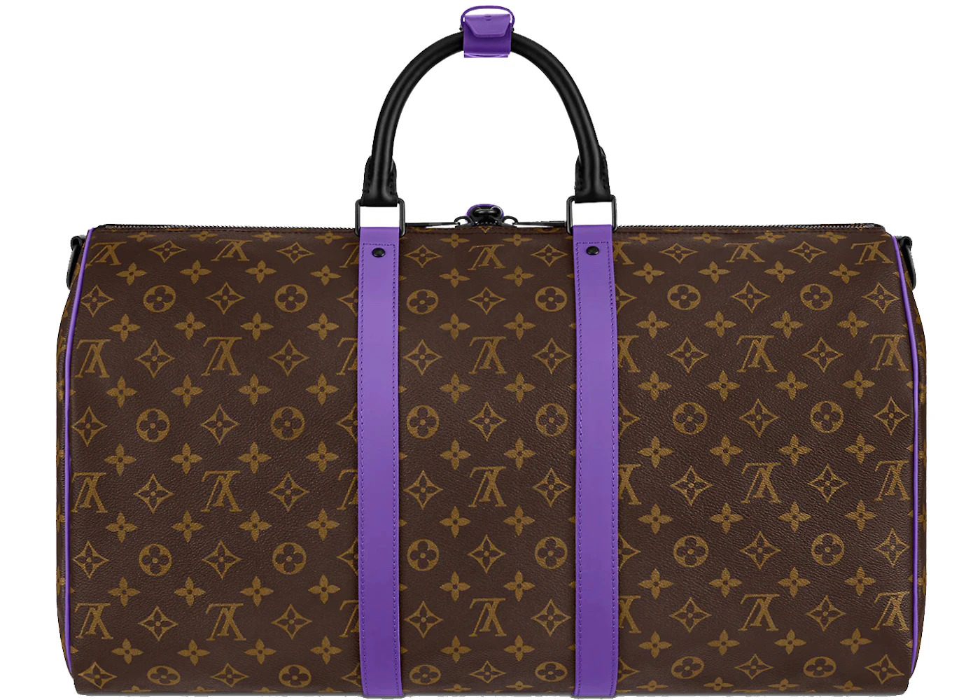 Louis Vuitton Keepall Bandouliere 50 Monogram Macassar Brown/Purple - 2