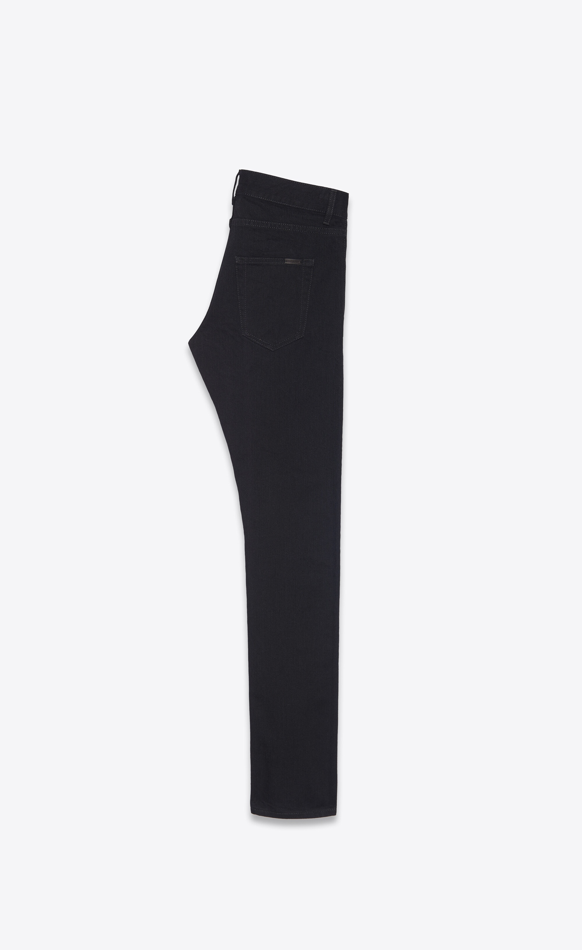 slim-fit jeans in worn black denim - 2