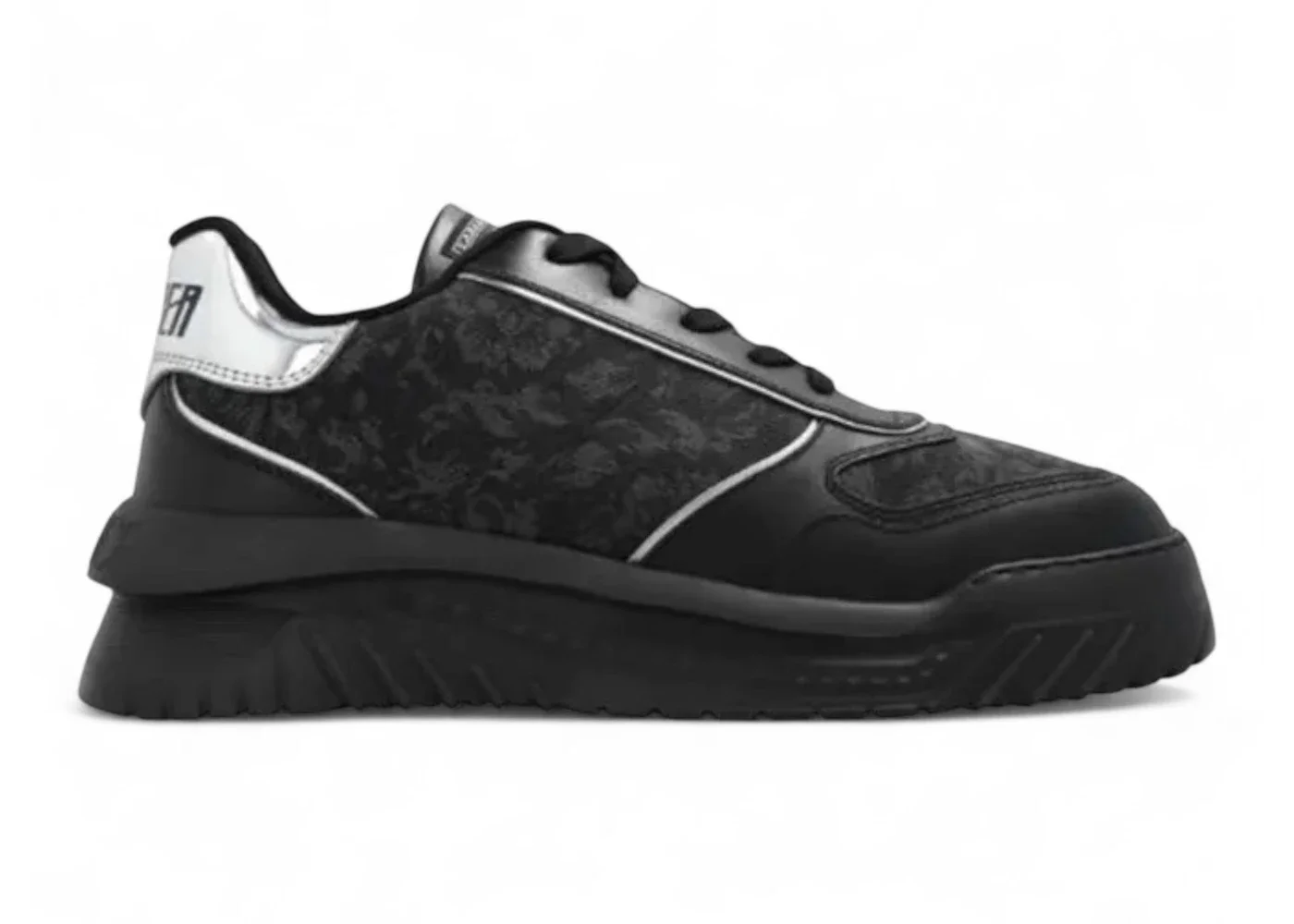 Versace Odyssey Low Top Black Silver - 1