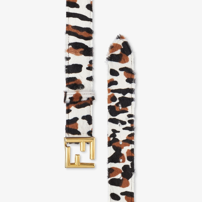 FENDI Multicolor sheepskin belt outlook