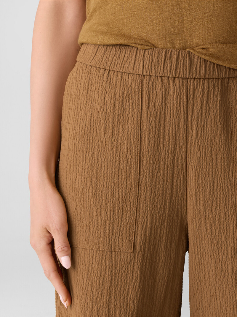 Organic Cotton Pucker Straight Pant 5