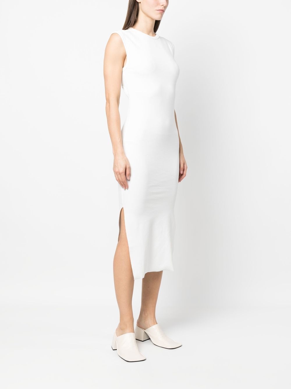 open-back cotton dress - 3