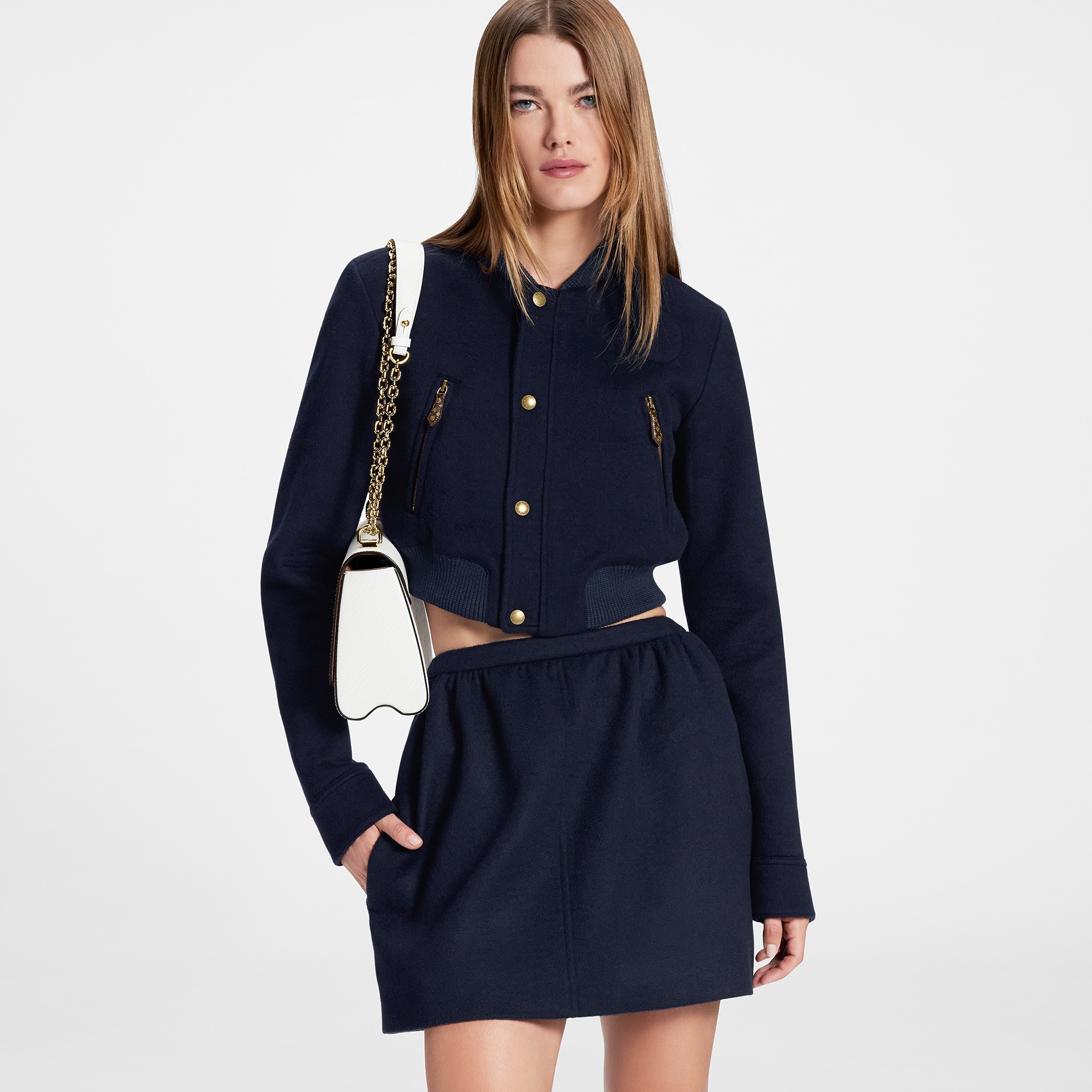 Double Face Cashmere Mini Skirt - 5