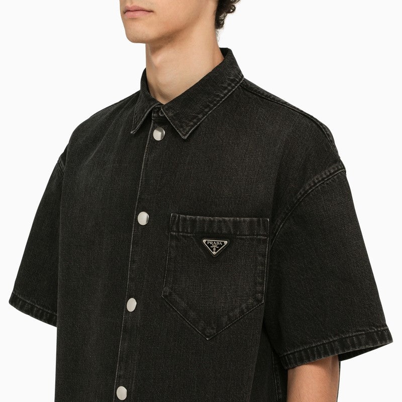 シャツ PRADA | Denim shirt GEC067_13HO_F0008_S_212 Prada Denim Shirt | Saks Fifth Avenue