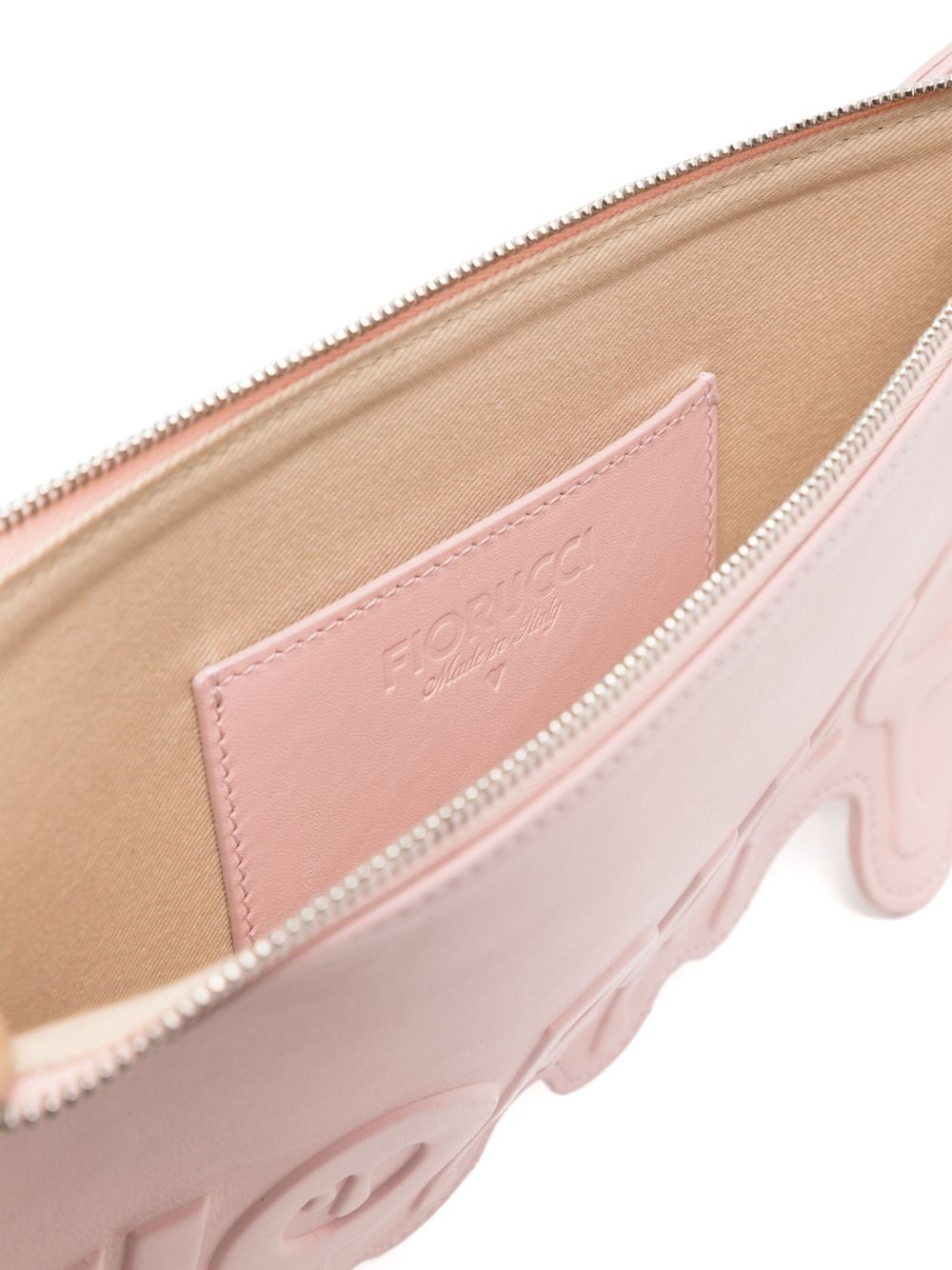 melted leather clutch bag - 5
