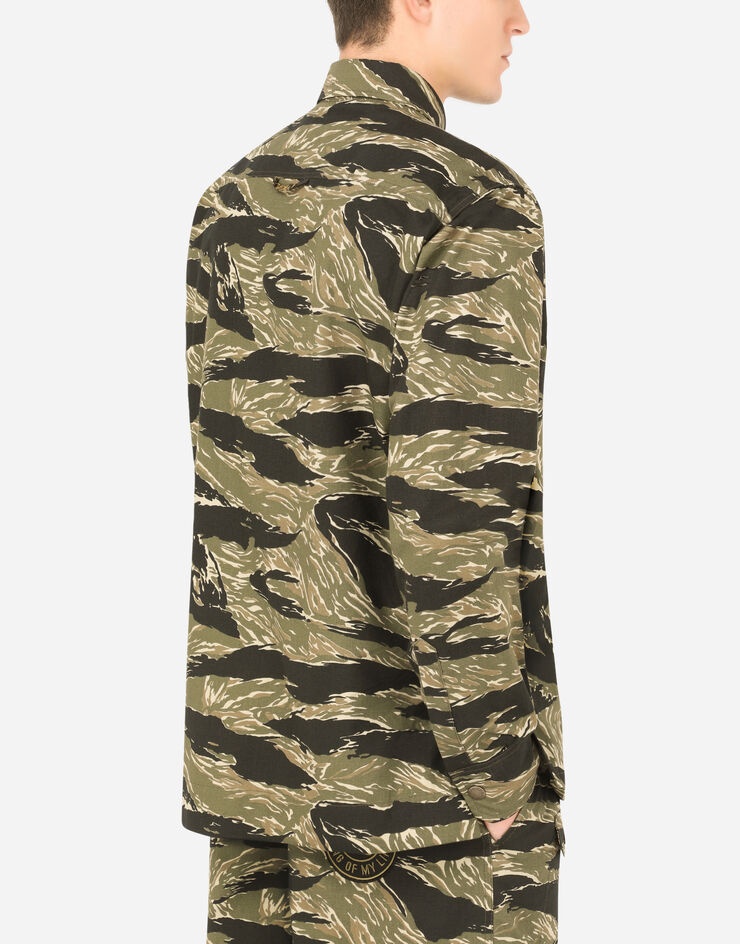 Camouflage-print cotton jacket - 5