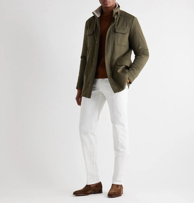 Loro Piana Suede- and Leather-Trimmed Storm System® Cashmere-Blend Field Jacket outlook