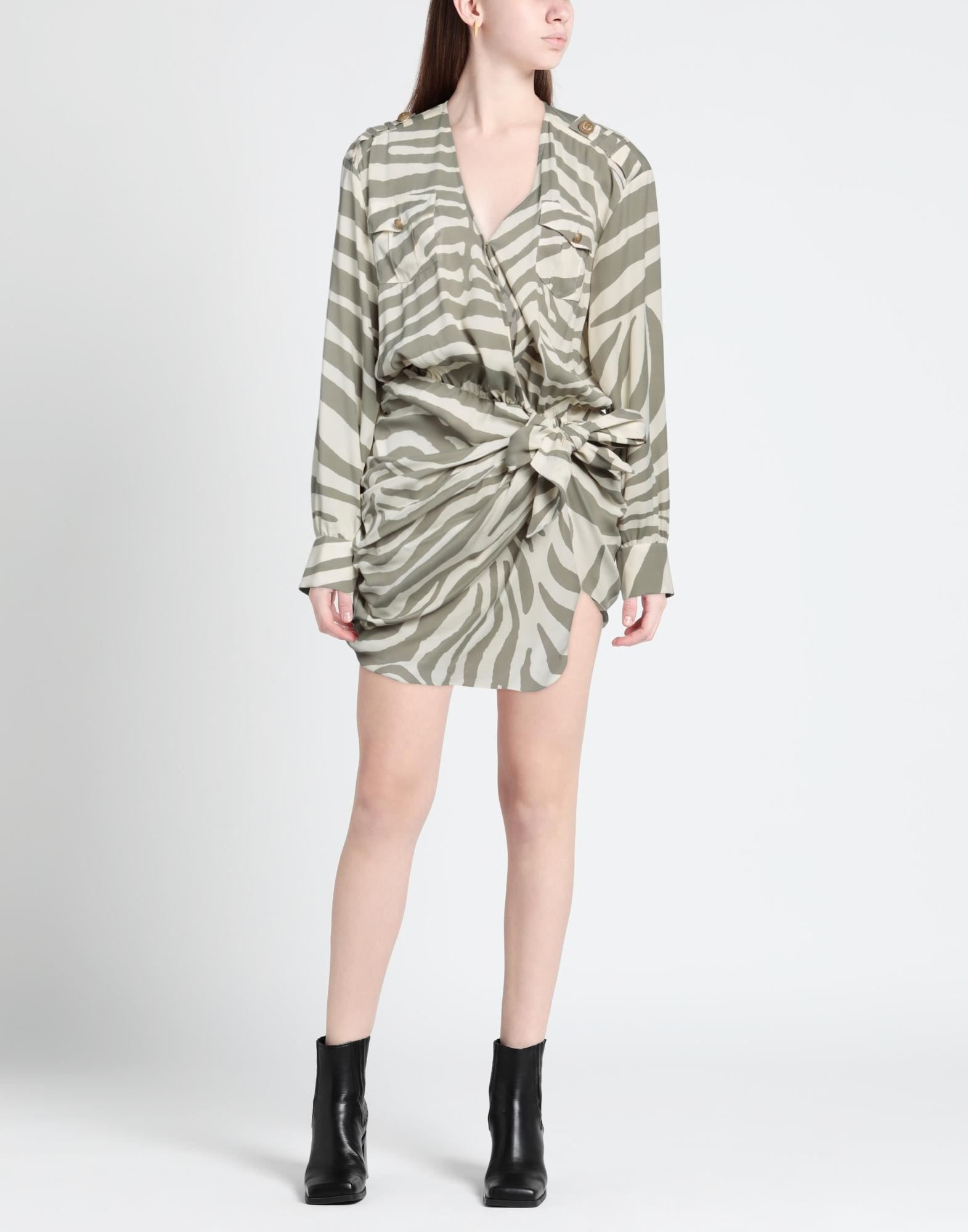 Sage green Women's Short Dress - 3