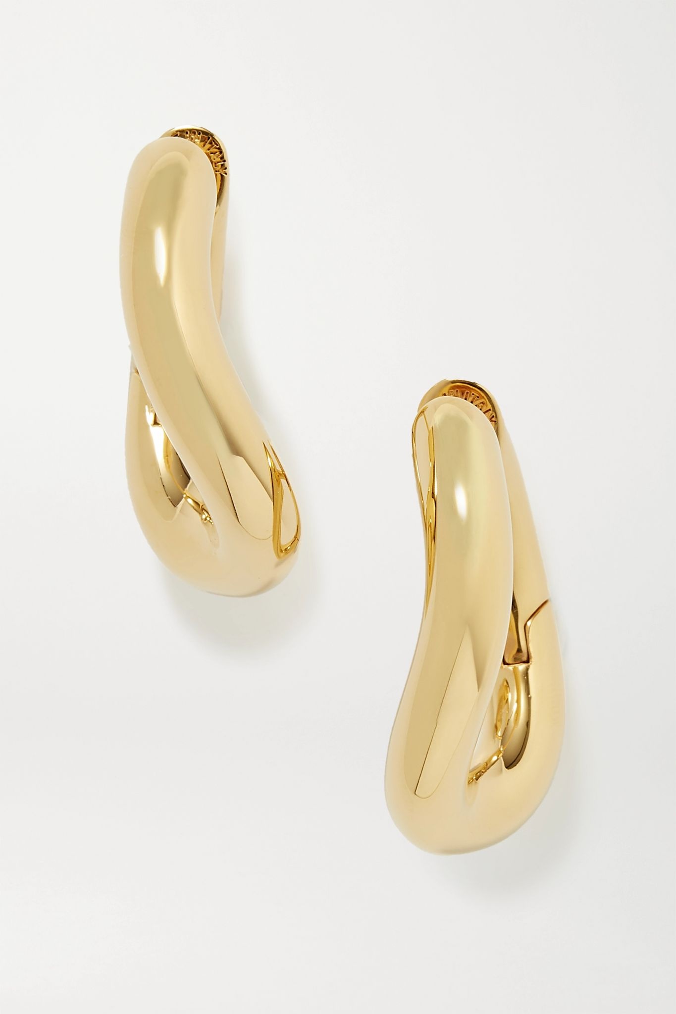 Loop gold-tone hoop earrings - 1