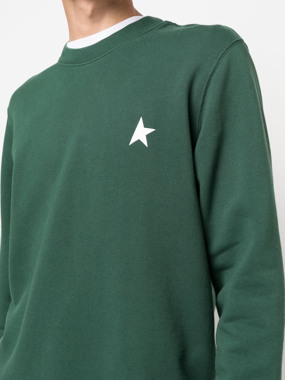 logo-print cotton sweatshirt - 5