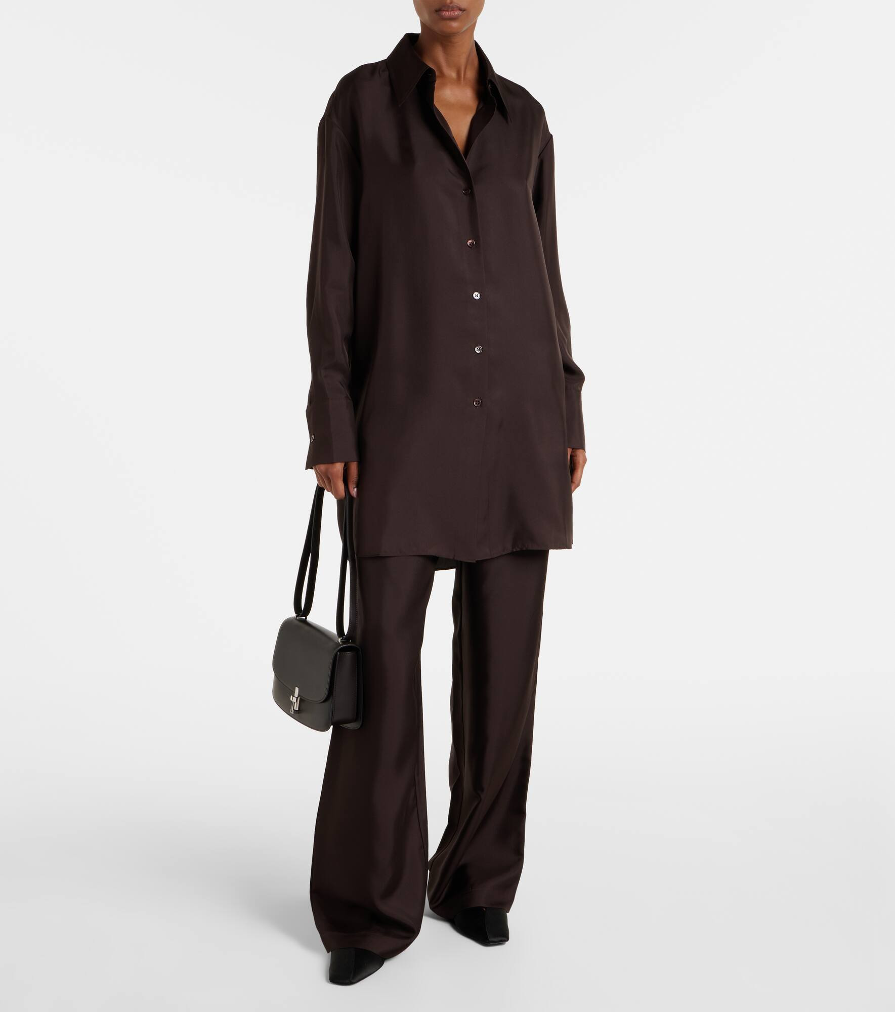 Silk wide-leg pants - 2