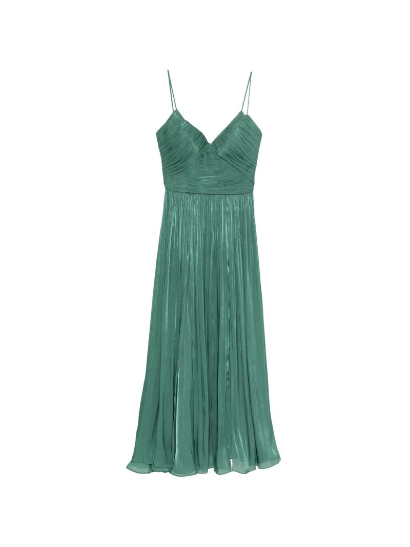 Fayla V-neck pleated maxi dress 1