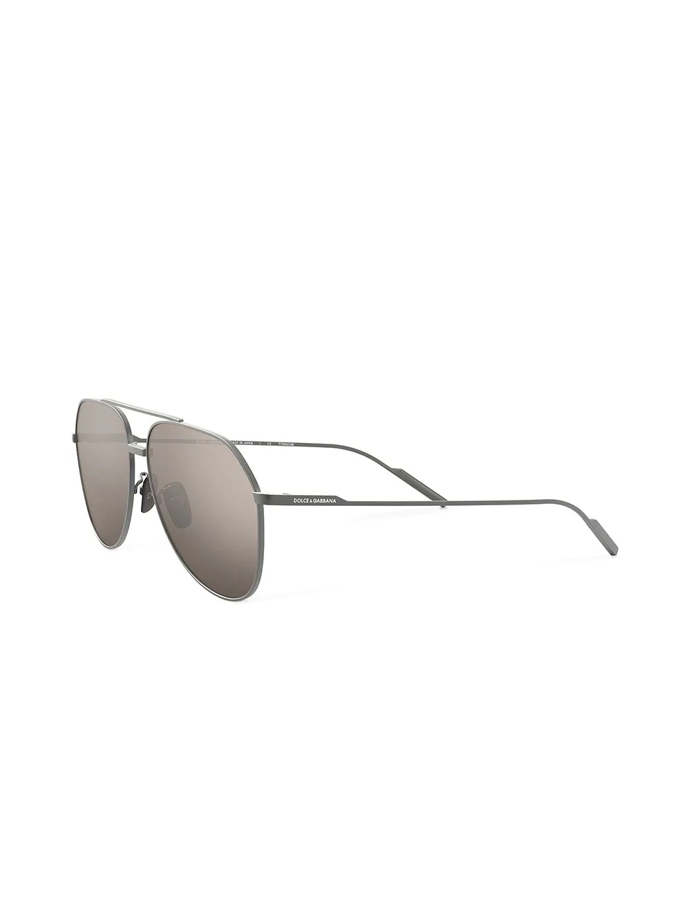 mirrored aviator-frame sunglasses - 2