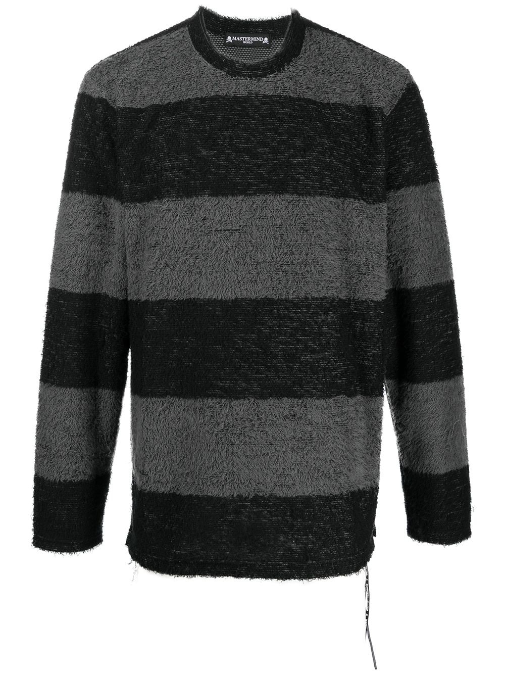 striped fleece jumper - 1