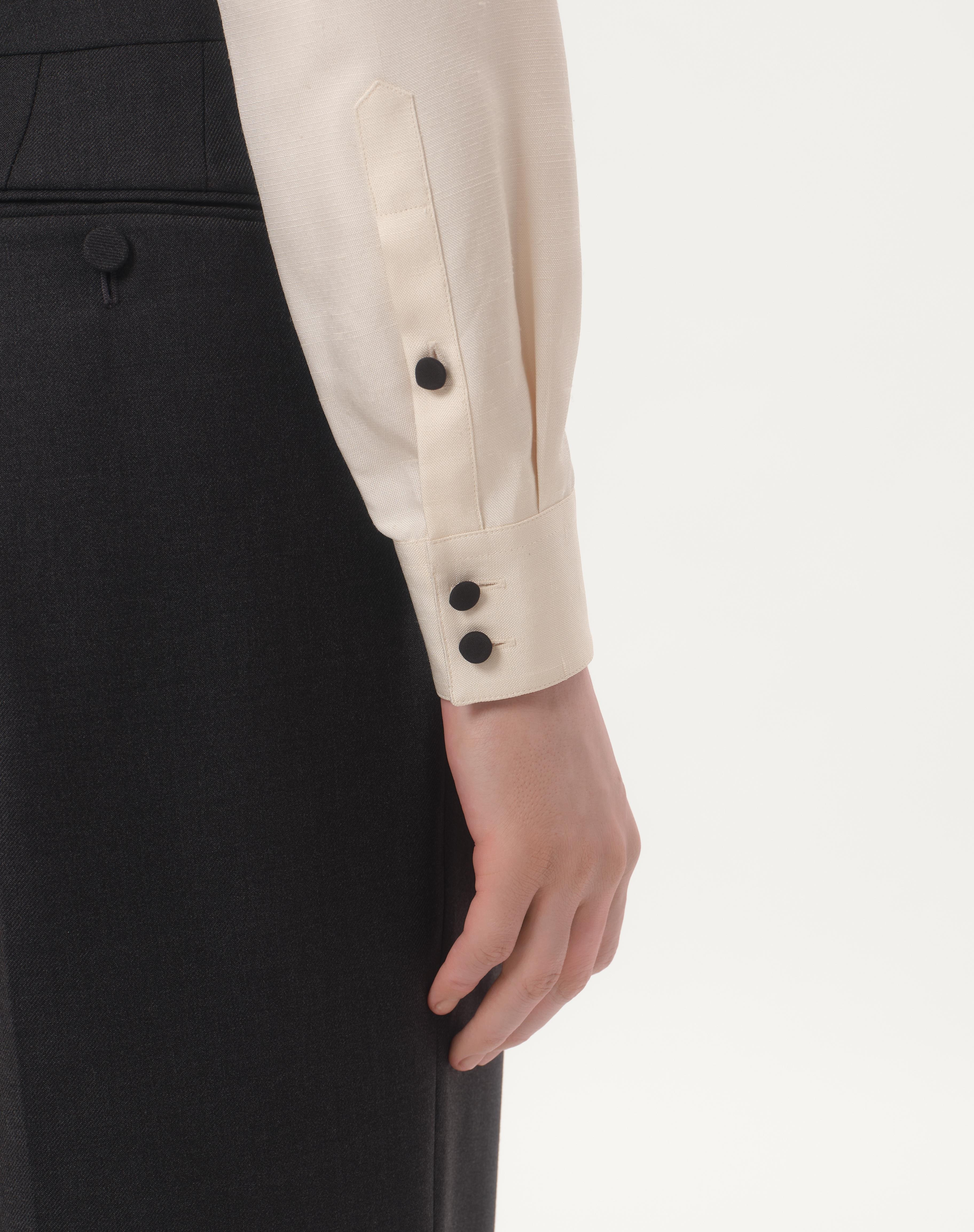 SILK SHANTUNG SHIRT WITH TOGGLE - 3