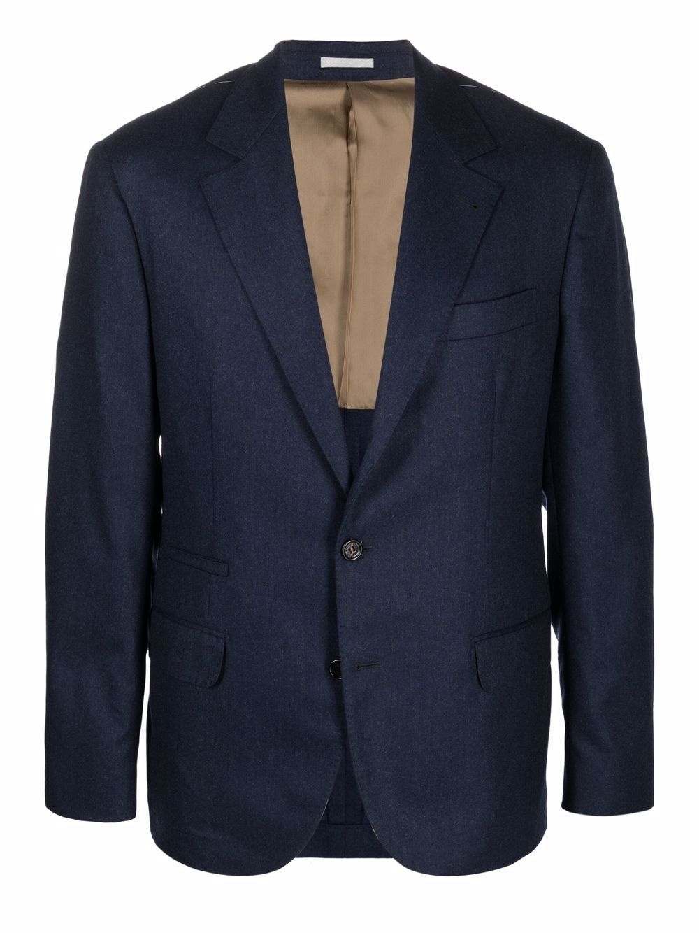 notched-lapel single-breasted blazer - 1