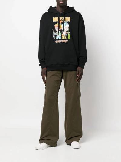 Moschino graphic-print pullover hoodie outlook