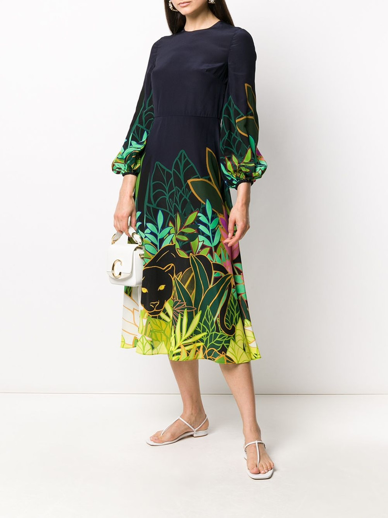 Valentino Panther in the Jungle midi dress outlook