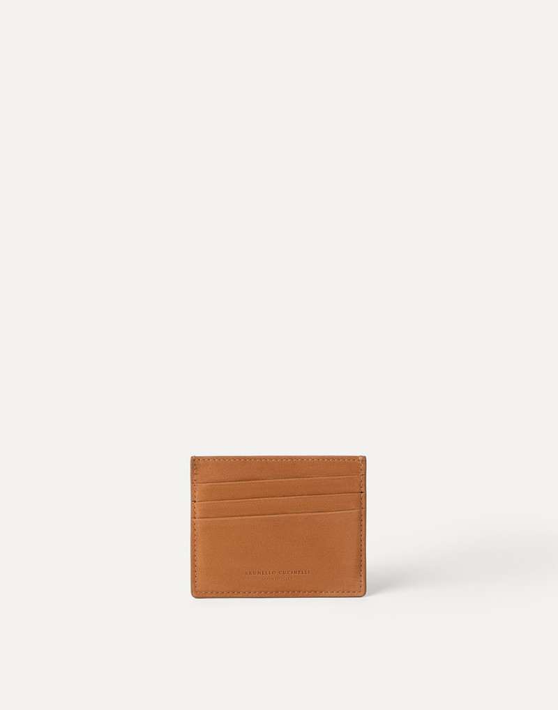 Brunello Cucinelli Nubuck card holder outlook