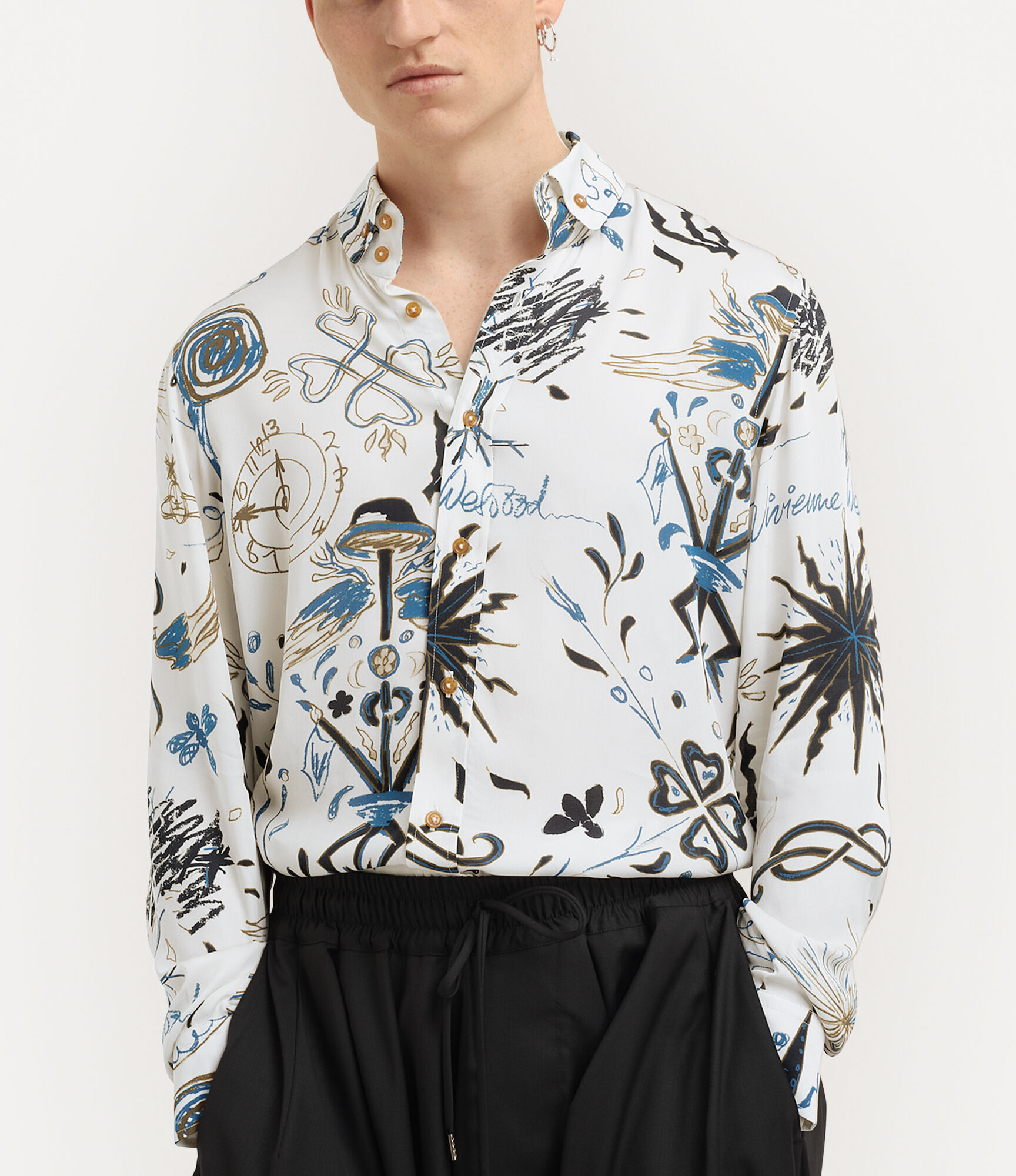 TWO BUTTON KRALL SHIRT - 4