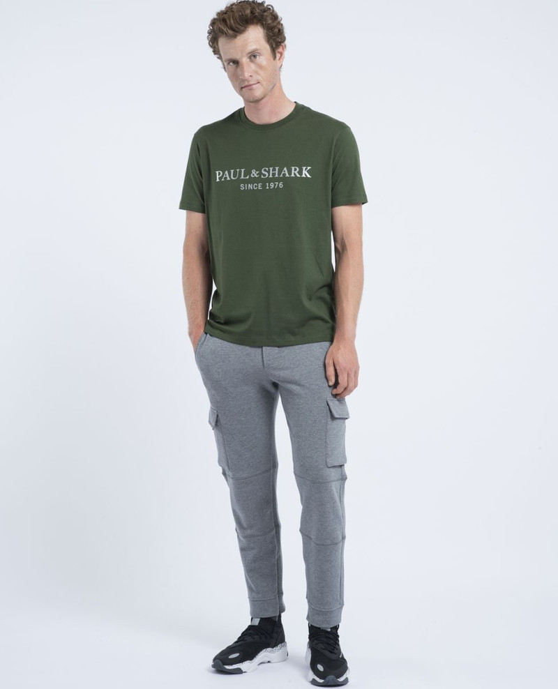 Paul & Shark Organic cotton Trackpants with print outlook