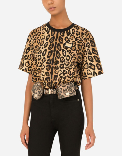 Dolce & Gabbana Leopard-print Crespo belt with mini bags outlook