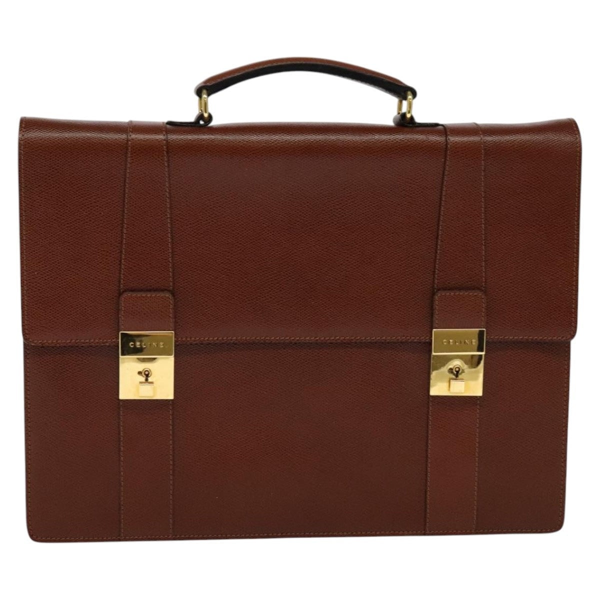 CELINE Business Bag Leather Brown - 13