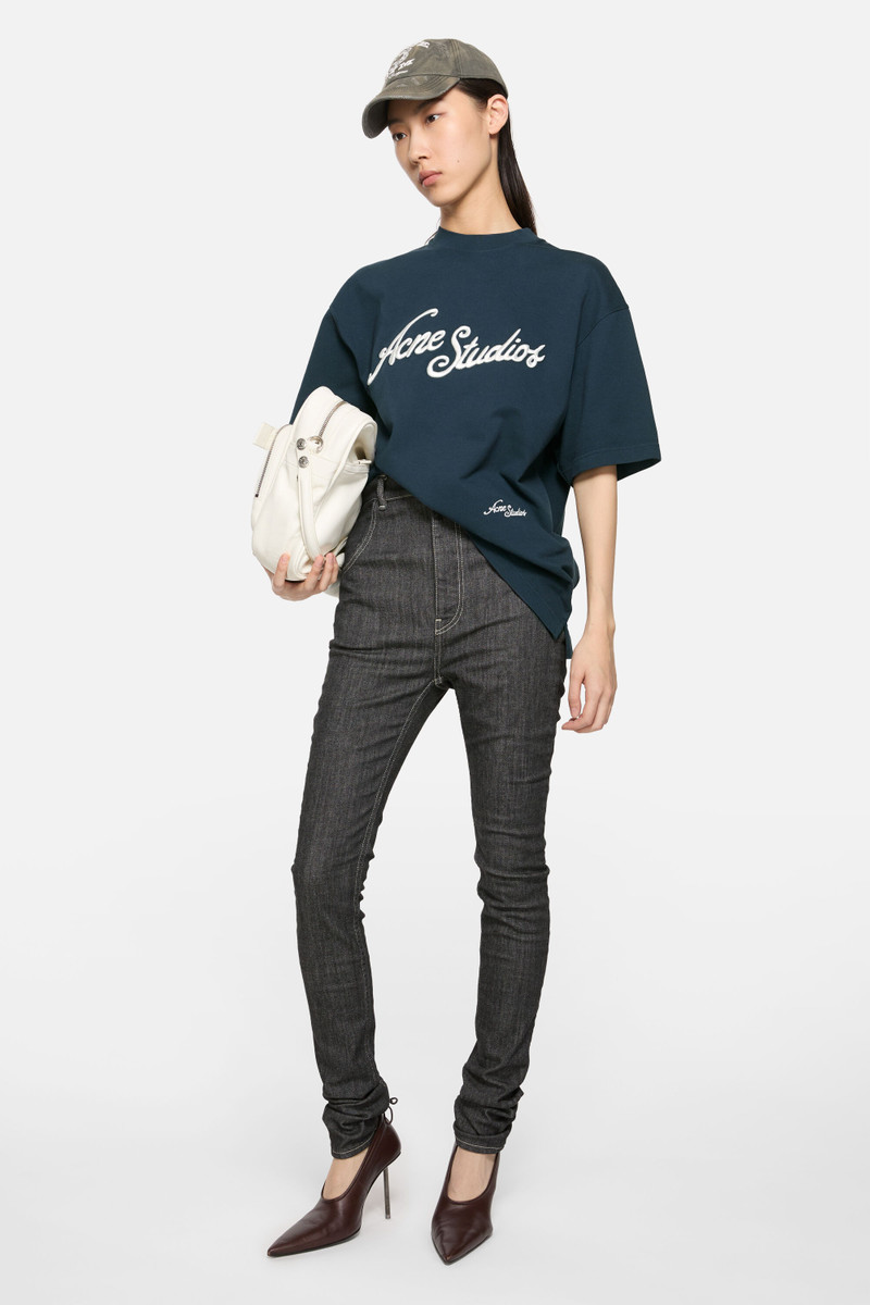 Acne Studios Logo t-shirt - Relaxed fit - Deep blue outlook