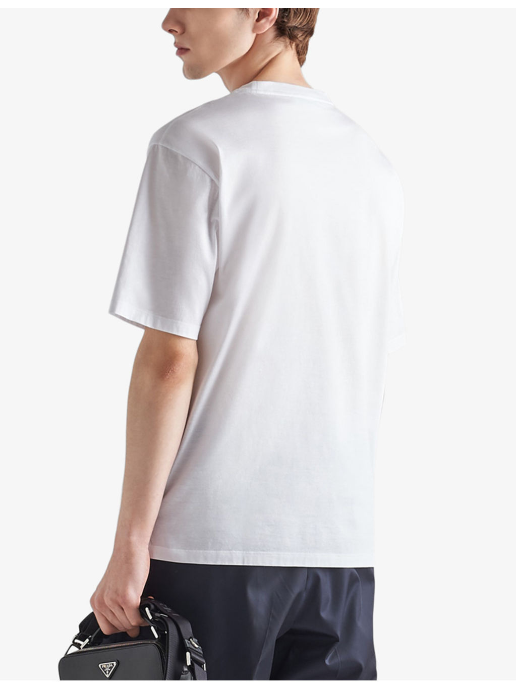 Brand-embroidered boxy-fit cotton T-shirt - 4