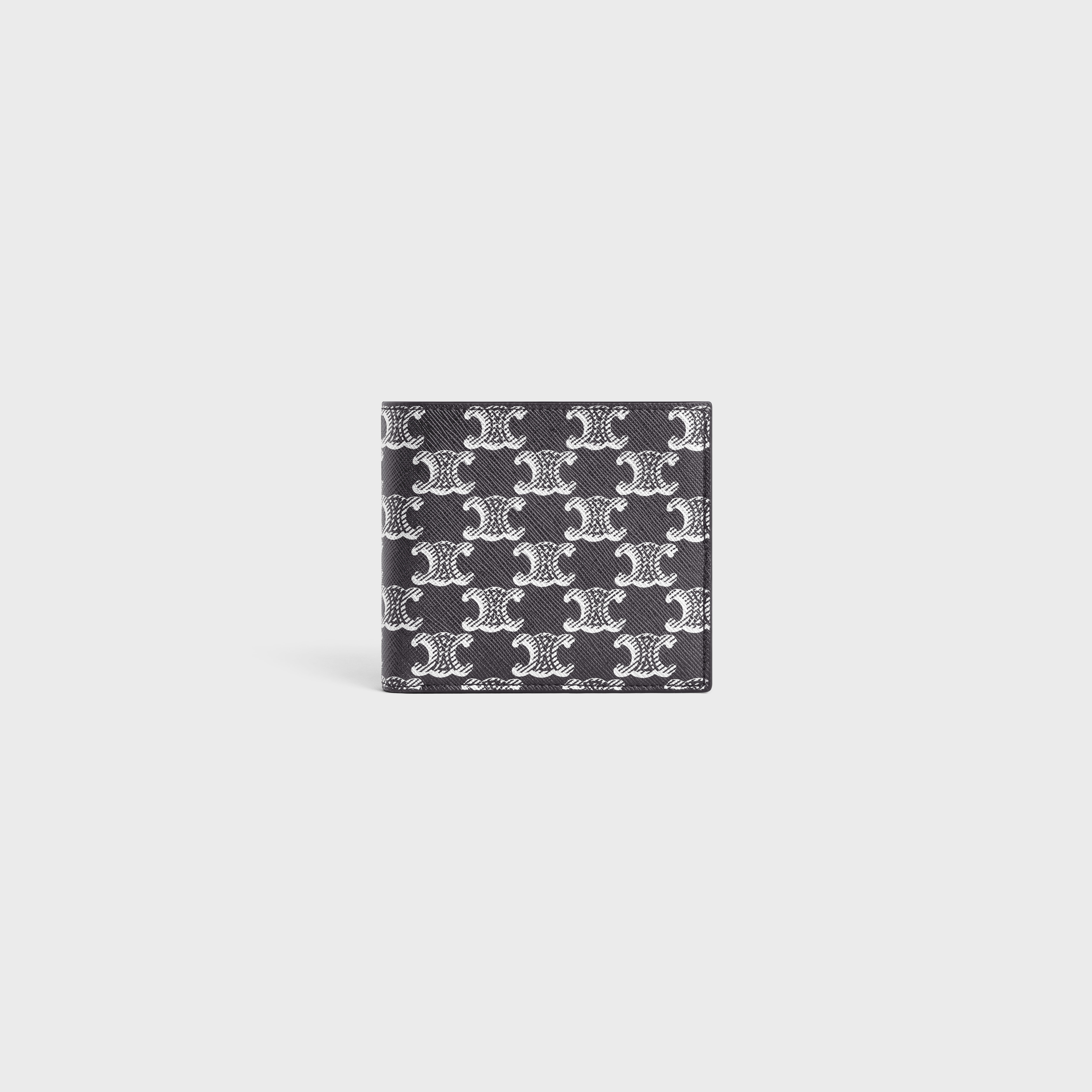 Bi-fold Wallet with Coin Compartment in Triomphe Canvas and calfskin - 1