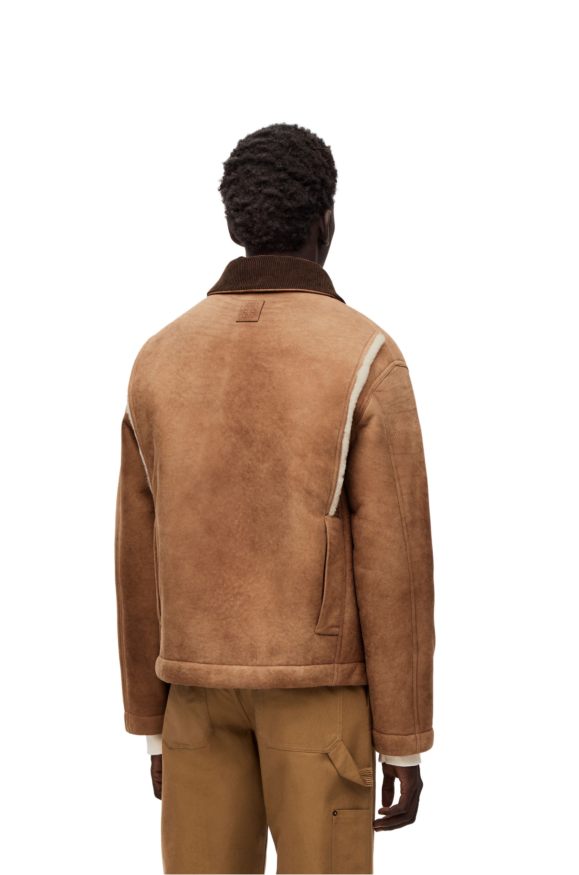 Workwear jacket in shearling - 4