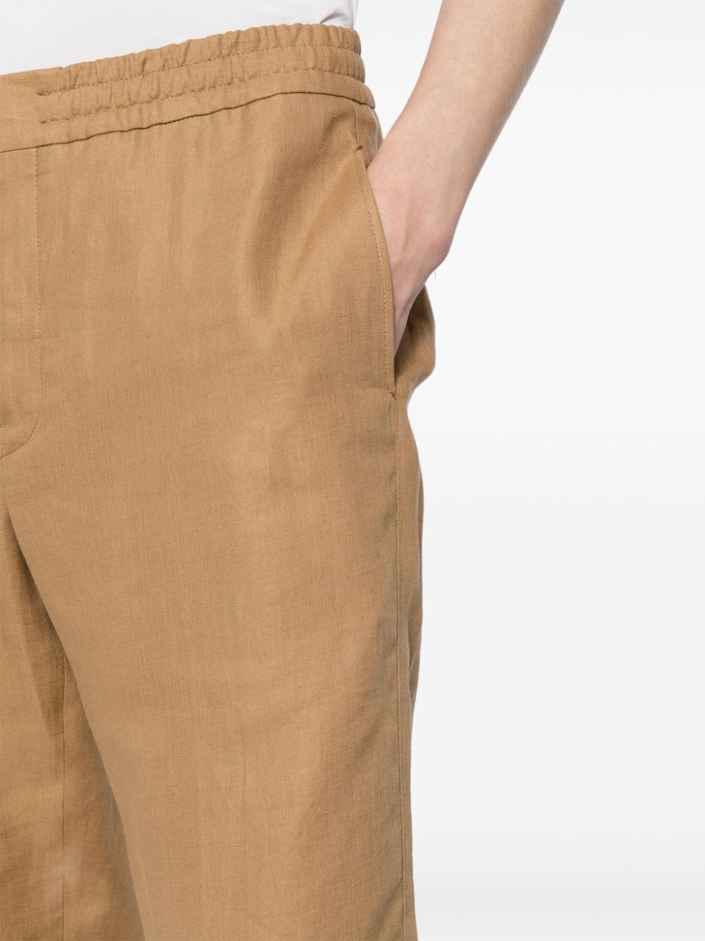 elasticated slim-fit trousers - 5