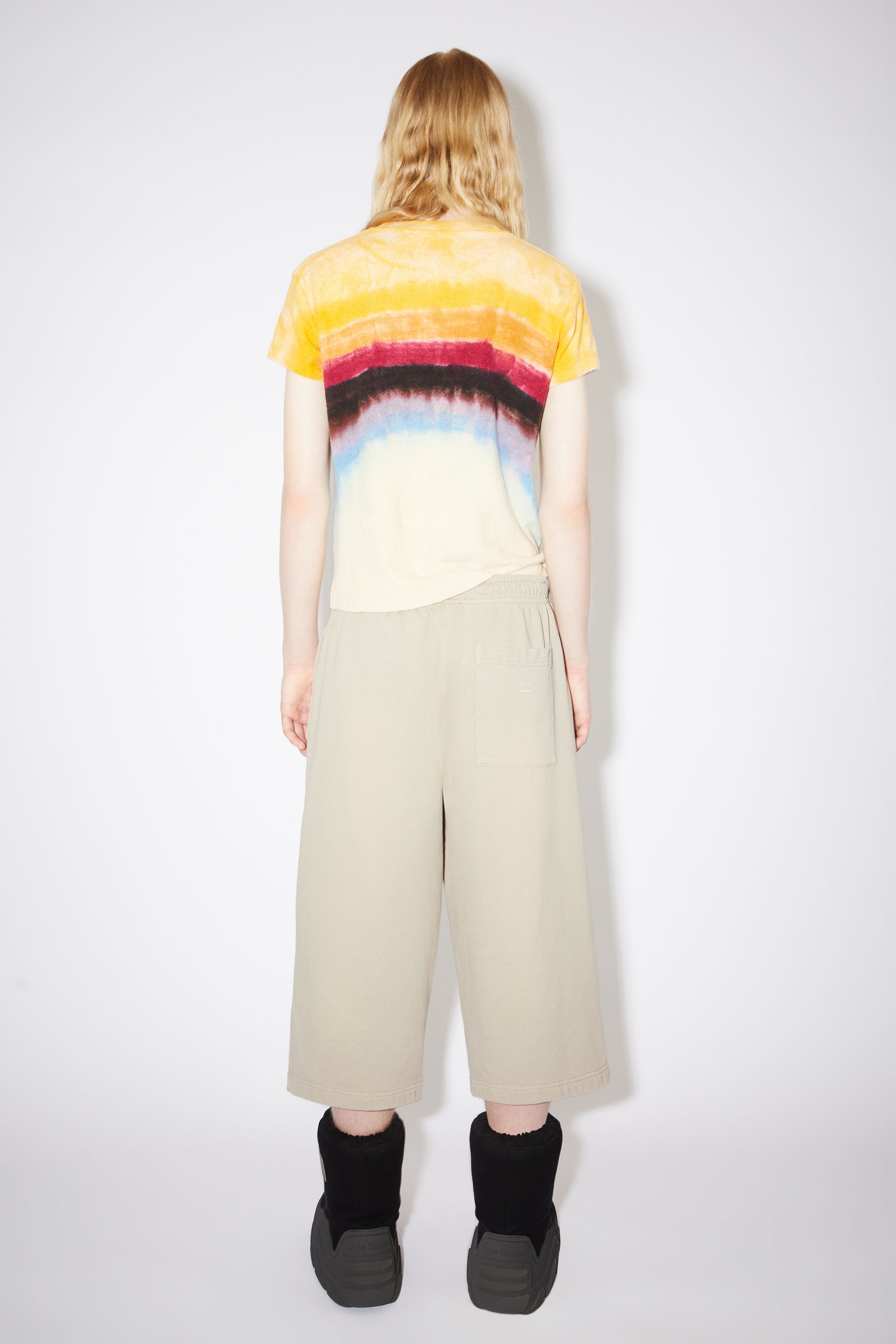 Fleece sweat shorts - Mushroom beige - 3