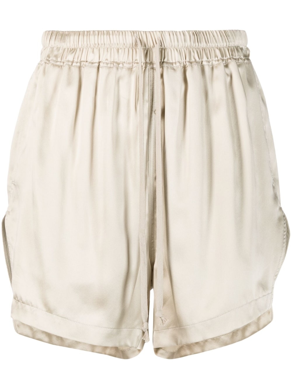 drawstring silk shorts - 1