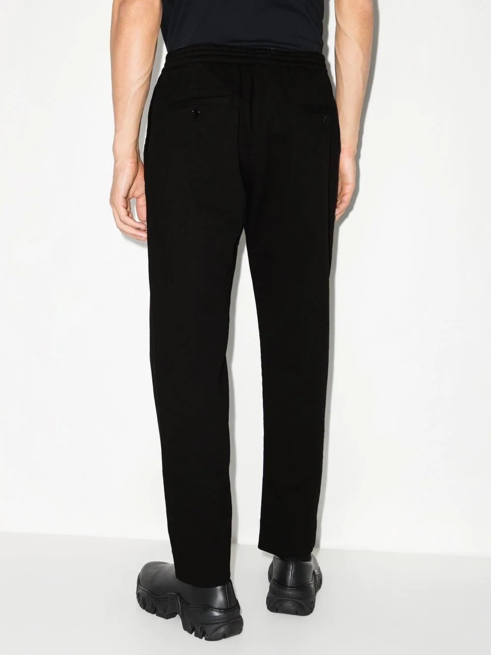 logo-print straight-leg trousers - 3