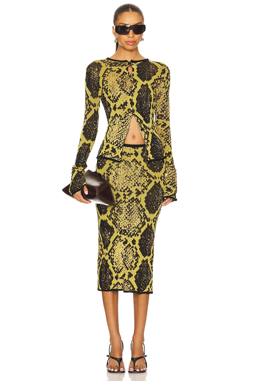 Python Midi Skirt - 5