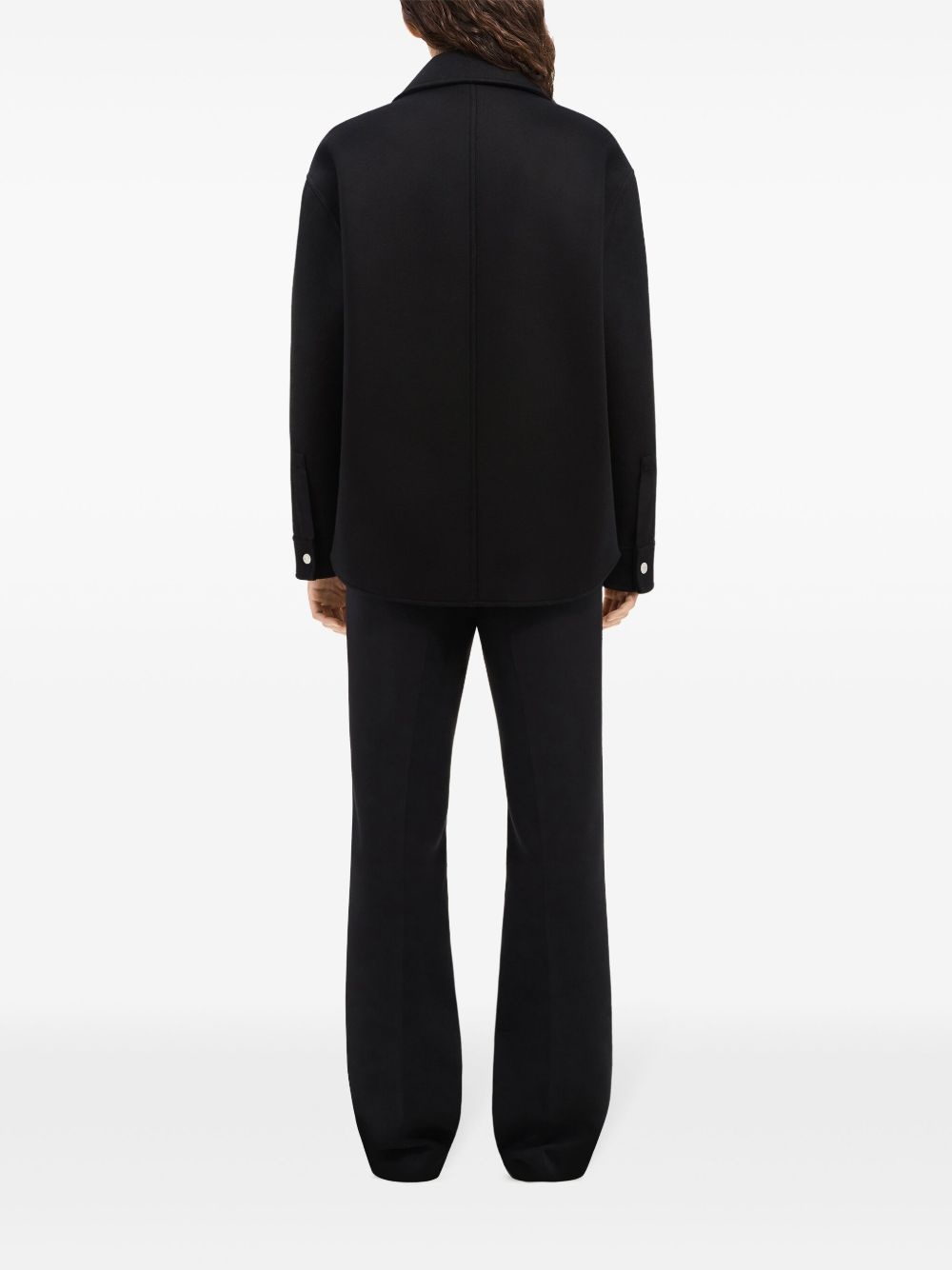 wool blend overshirt - 5