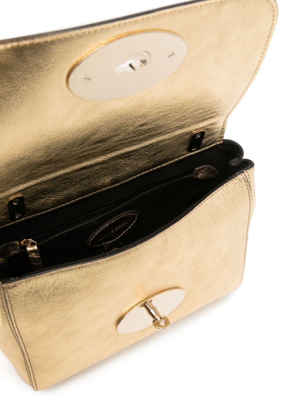 Lily metallic-leather shoulder bag - 5
