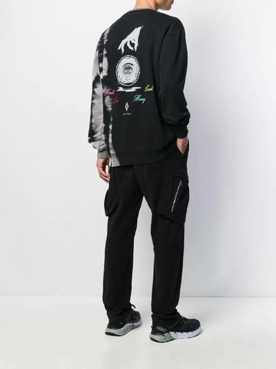 Marcelo Burlon County Of Milan tie-dye print spiritualist sweatshirt outlook