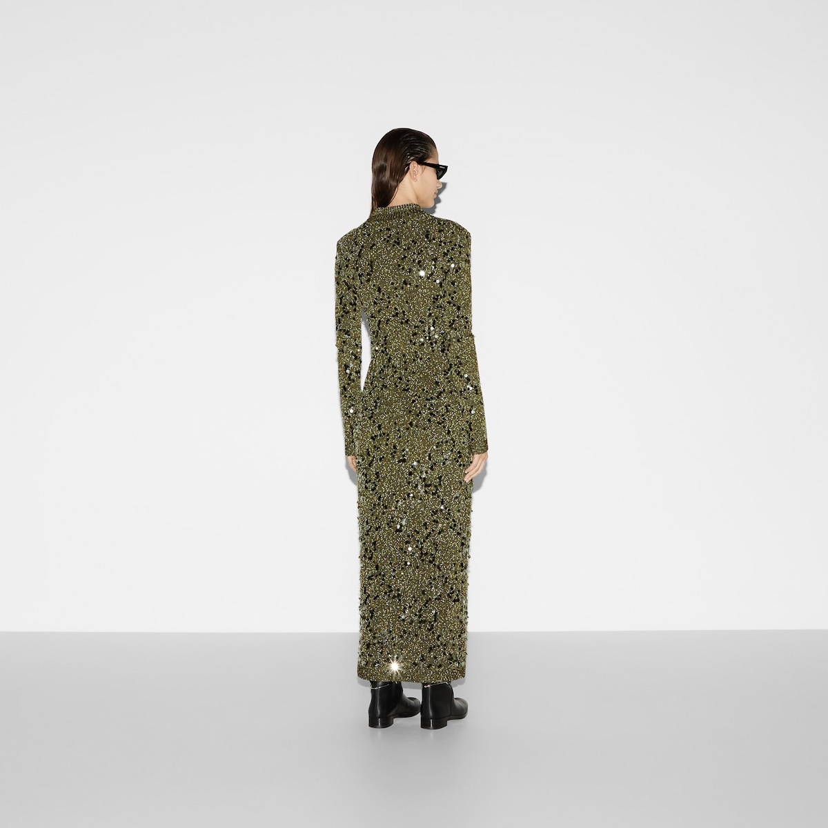 Wool and viscose blend polo dress - 4
