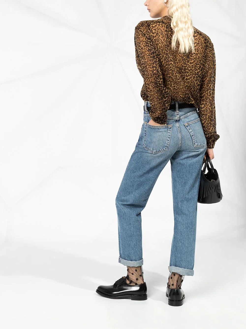 leopard-print wool shirt - 6